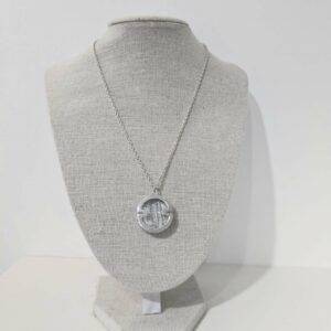 Plissé argent/ Chaîne maille forçat argent 925