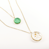 Laiton vert / Laiton gypsophile & or